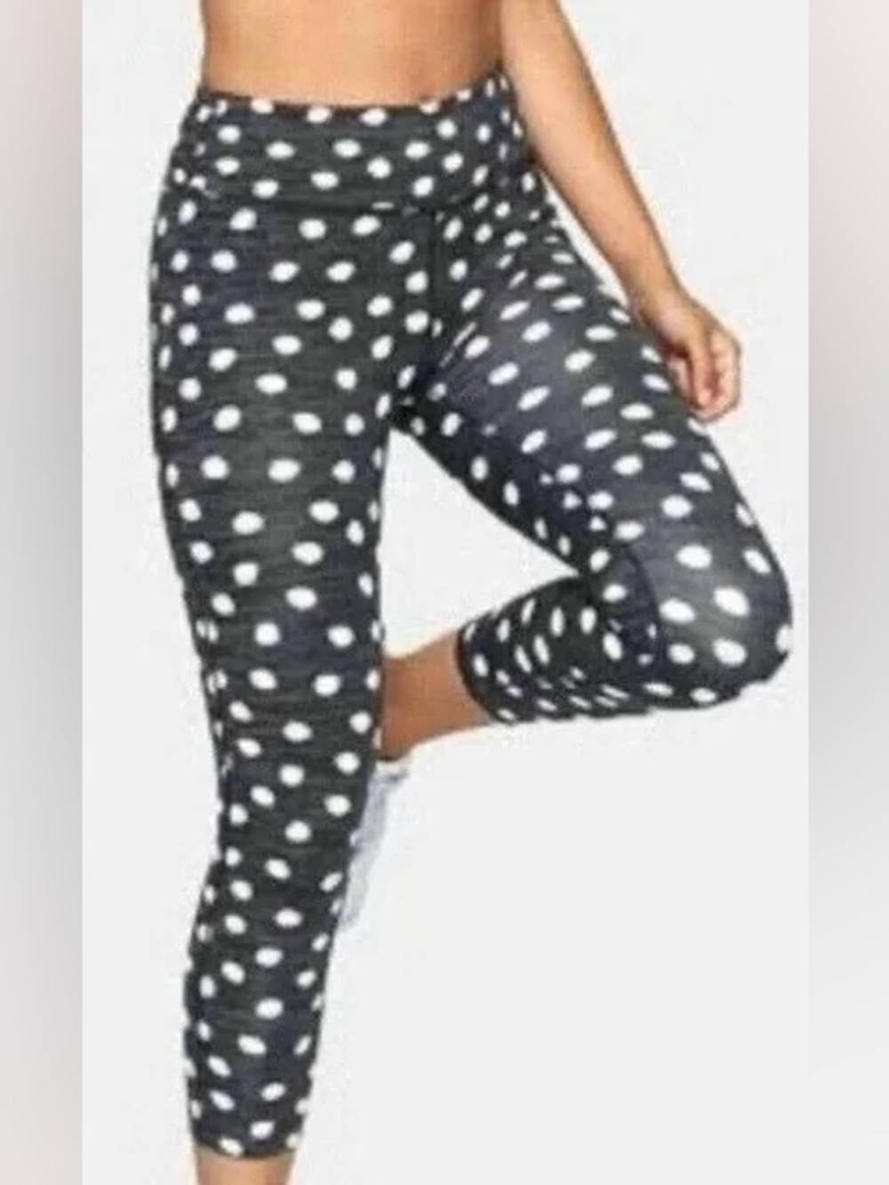 Outdoor Voices 3/4 Flex Leggings - M | Polka Dot
